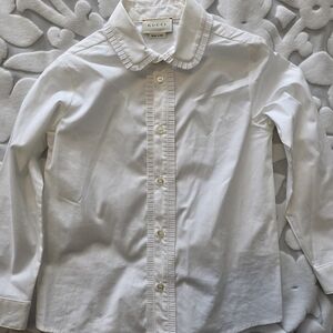 Gucci Kids Classic White Button-Down Shirt